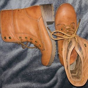 Rock and Candy Brown Combat Boots